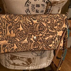 Jill’s Homestead Carly Clutch with Beaded Tassel Bundle NWOT